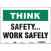 Safety Sign 10 in x 14 in Vinyl