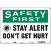 Safety Sign 10 in x 14 in Aluminum