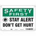 Safety Sign 7 inx10 in Polyethylene