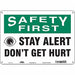 Safety Sign 10 in x 14 in Polyethylene