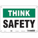 Safety Sign 7 inx10 in Polyethylene