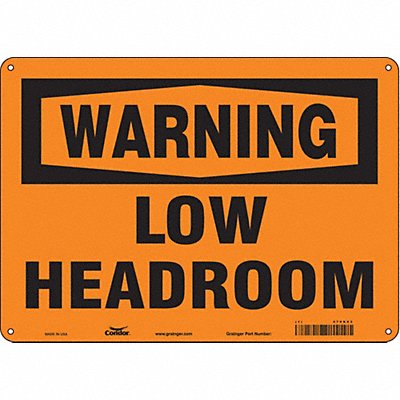 Safety Sign 10 in x 14 in Polyethylene