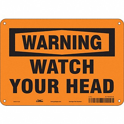 Safety Sign 7 in x 10 in Aluminum