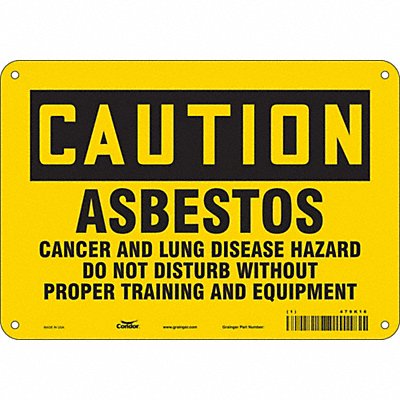 Safety Sign 7 inx10 in Polyethylene