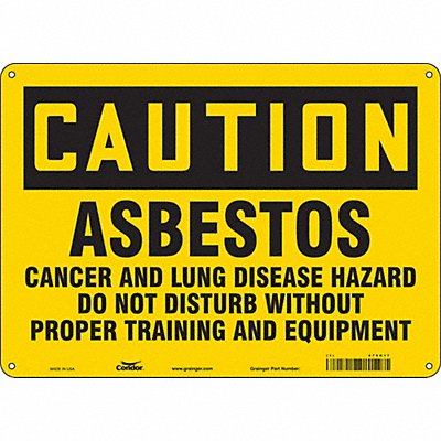 Safety Sign 10 in x 14 in Polyethylene