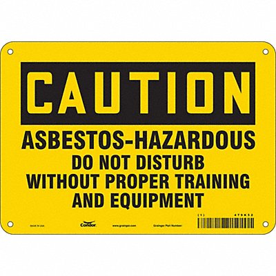 Safety Sign 7 inx10 in Polyethylene
