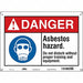 Safety Sign 10 inx14 in Polyethylene