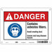 Safety Sign 7 in x 10 in Aluminum