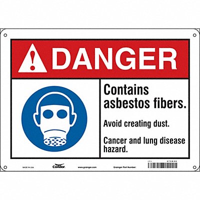 Safety Sign 10 in x 14 in Aluminum