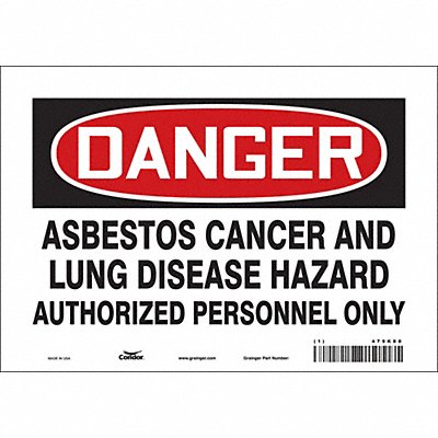 Safety Sign 7 inx10 in Vinyl