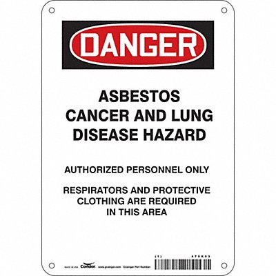 Safety Sign 10 inx7 in Polyethylene