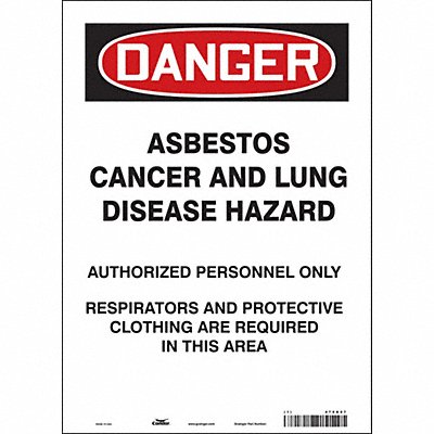 Safety Sign 14 in x 10 in Vinyl
