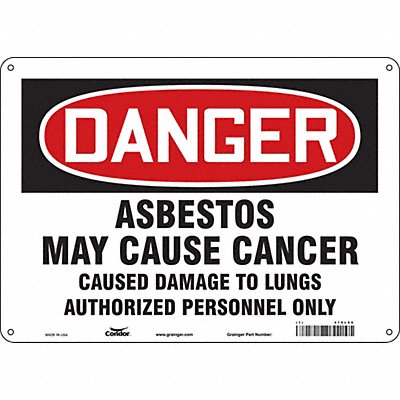 Safety Sign 10 inx14 in Polyethylene