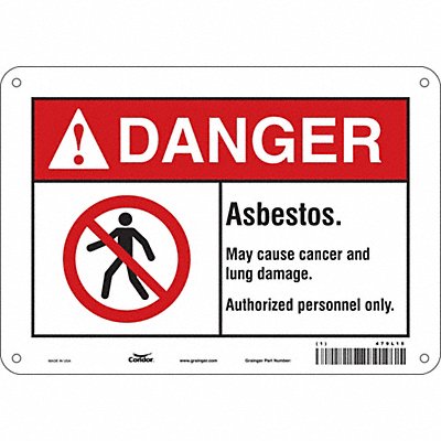 Safety Sign 7 in x 10 in Polyethylene