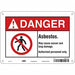 Safety Sign 7 in x 10 in Polyethylene