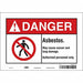 Safety Sign 7 inx10 in Vinyl