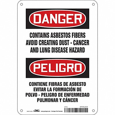 Safety Sign 10 inx7 in Polyethylene