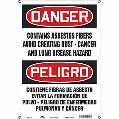 Safety Sign 20 in x 14 in Polyethylene