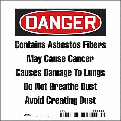 Safety Sign 4 inx4 in Vinyl PK100
