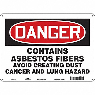 Safety Sign 10 inx14 in Aluminum