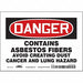 Safety Sign 5 inx7 in Vinyl