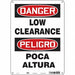 Safety Sign 14 in x 10 in Aluminum