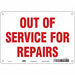 Safety Sign 7 inx10 in Polyethylene