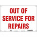 Safety Sign 10 inx14 in Polyethylene