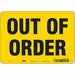 Safety Sign 7 inx10 in Polyethylene