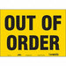 Safety Sign 10 inx14 in Vinyl