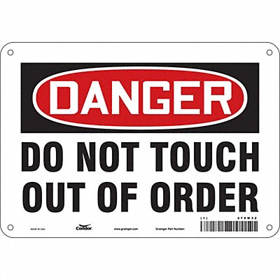 Safety Sign 7 inx10 in Polyethylene