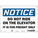 Safety Sign 7 in x 10 in Polyethylene