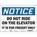 Safety Sign 10 in x 14 in Vinyl