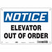 J9185 Safety Sign 7 in x 10 in Aluminum