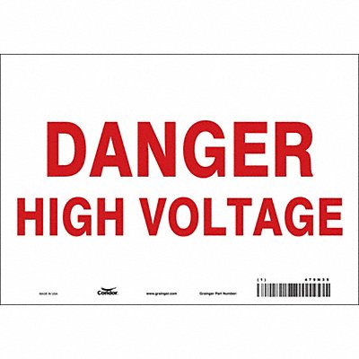 Safety Sign 7 inx10 in Vinyl