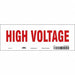 Safety Sign 3.5in x 10in Vinyl