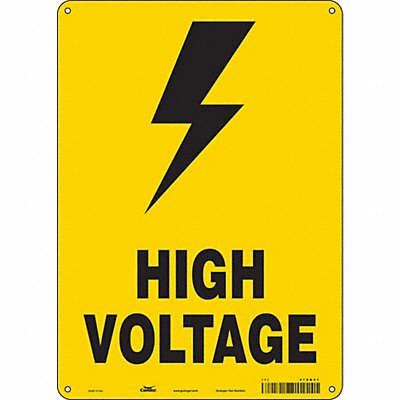 Safety Sign 14 in x 10 in Aluminum