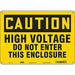 Safety Sign 10 in x 14 in Polyethylene