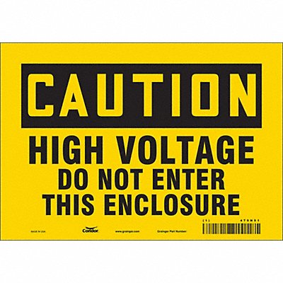 Safety Sign 7 inx10 in Vinyl