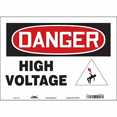 Safety Sign 10 inx14 in Vinyl