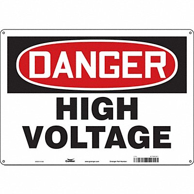 Safety Sign 14 inx20 in Aluminum