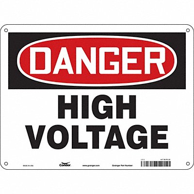 Safety Sign 18 inx24 in Aluminum