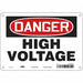 J6931 Safety Sign 7 in x 10 in Polyethylene