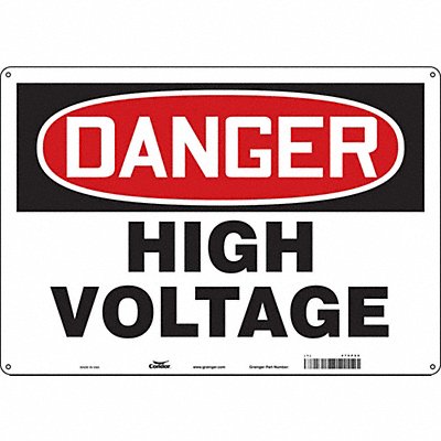Safety Sign 14 inx20 in Polyethylene