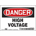 Safety Sign 2.25in x 4.5in Vinyl