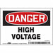 Safety Sign 3 1/2 inx5 in Vinyl