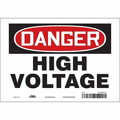 J6931 Safety Sign 7 inx10 in Vinyl