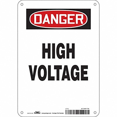 Safety Sign 10 inx7 in Aluminum