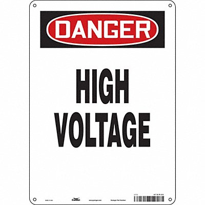 Safety Sign 14 inx10 in Aluminum