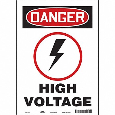 Safety Sign 14 inx10 in Vinyl